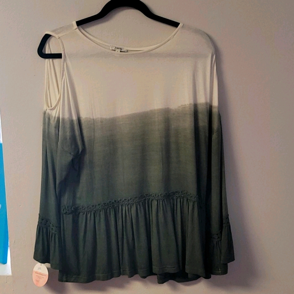 Open shoulder blouse